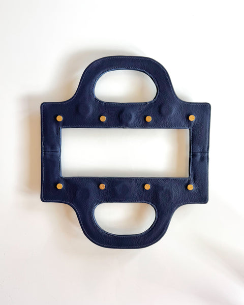 Sample: Navy Leather jae Bag Handle