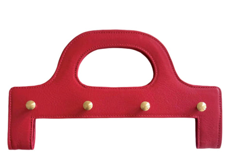 Sample: Red Leather jae Bag Handle