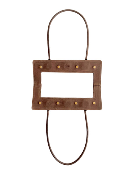 Sample: jae Brown Leather Shoulder Bag handle