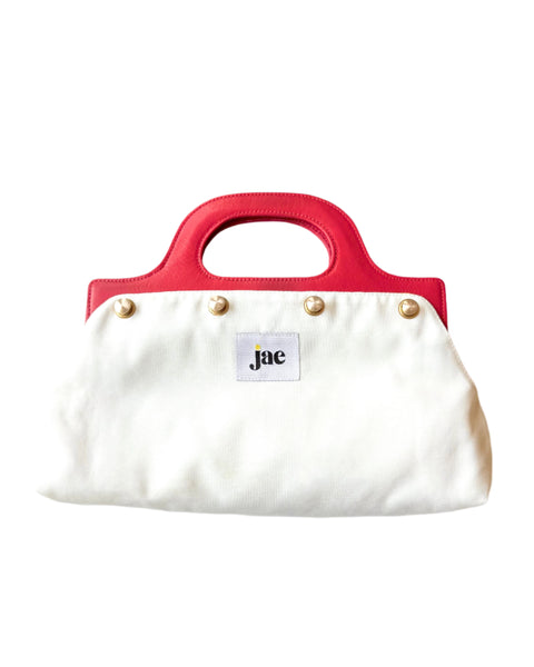 Sample: Red Leather jae Bag Handle