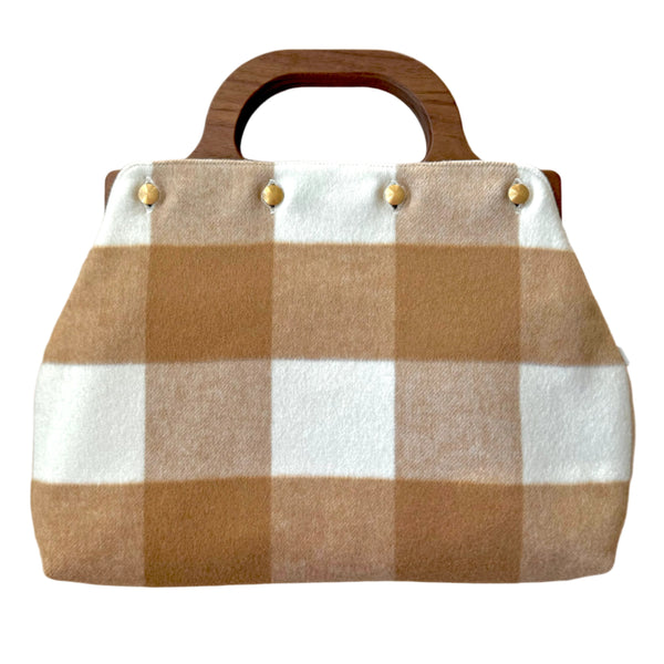 Caramel Check Medium Slipcover
