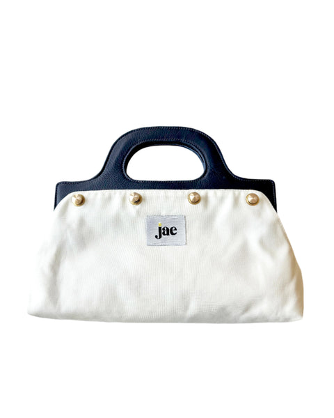 Sample: Navy Leather jae Bag Handle