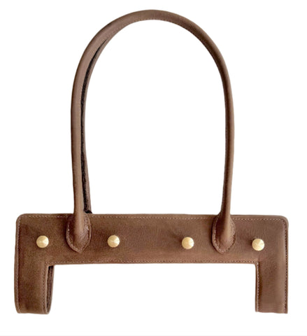 Sample: jae Brown Leather Shoulder Bag handle