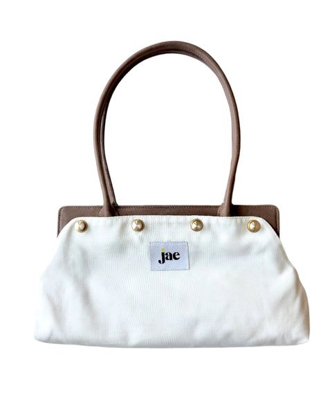 Sample: jae Brown Leather Shoulder Bag handle