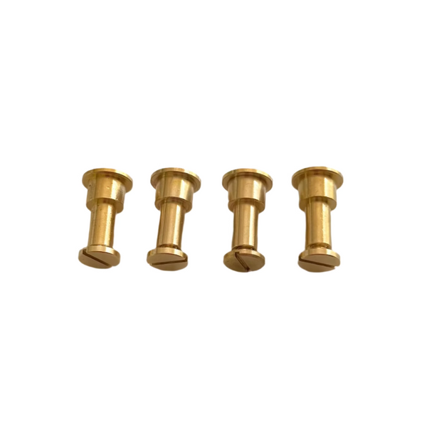 Set of 4 Brass Replacement Buttons for jae Handles