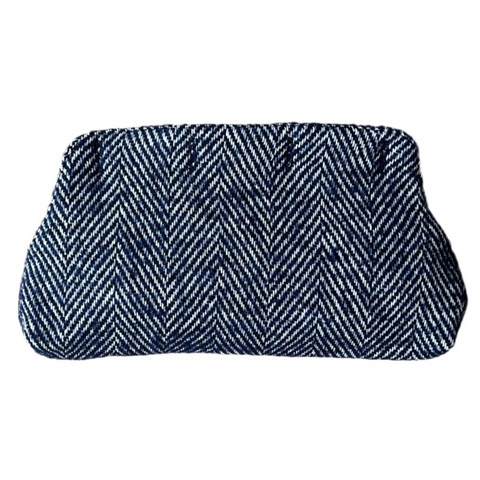 Navy Herringbone Shortie Slipcover