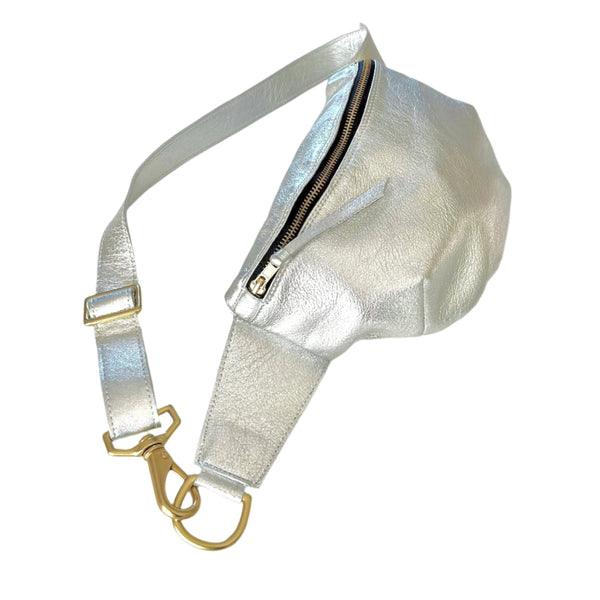 jae Leather Sling (Silver)