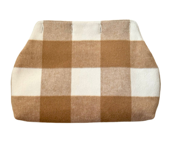 Caramel Check Medium Slipcover